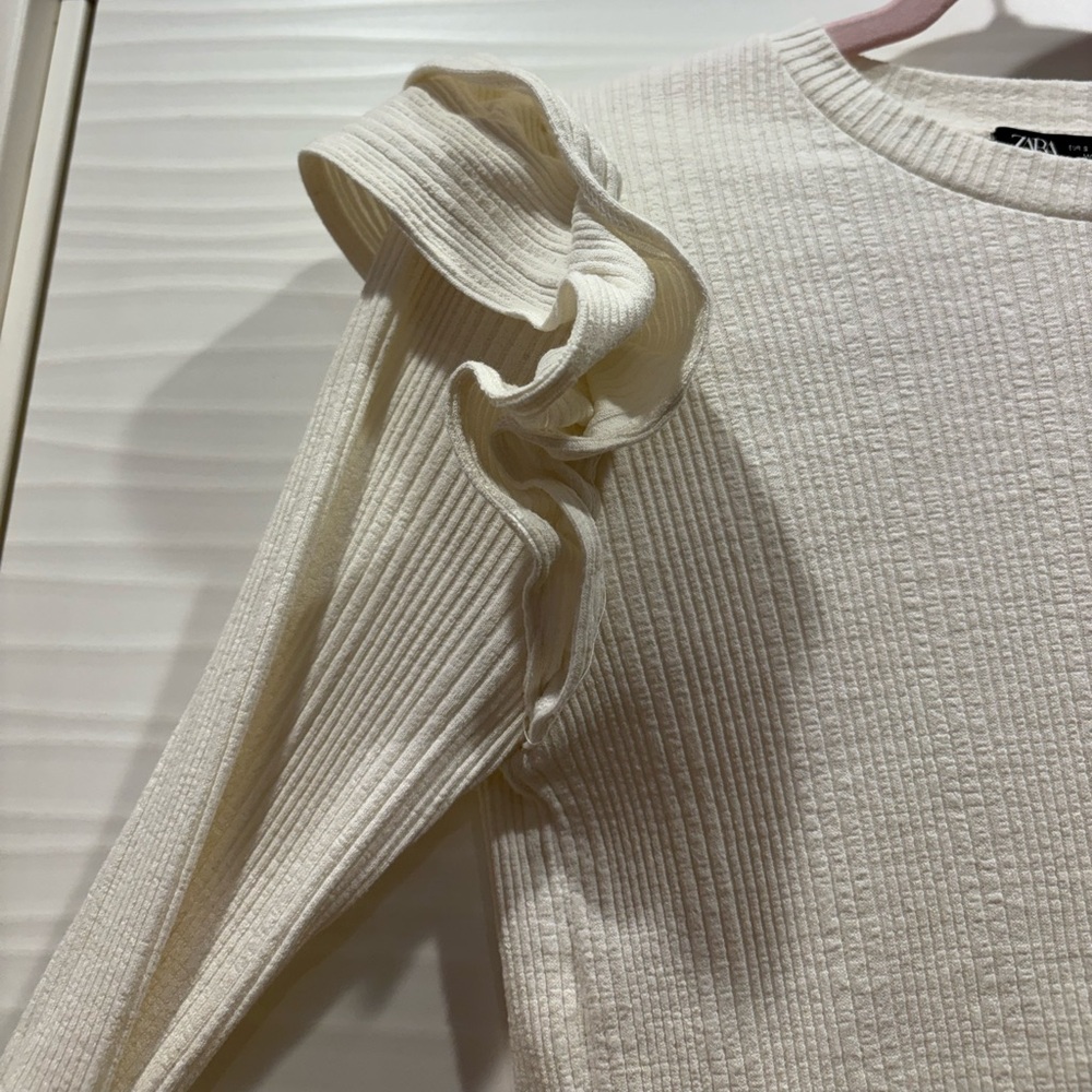 ZARA Women’s Cream & White Blouse - Picture 3 of 4